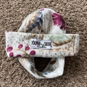 Yooper Chook Cream And Cranberry Double Dome With Face Mask Chin Strap Michigan